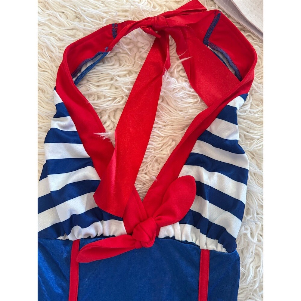 Leg Avenue Sailor Costume Set Womens XS Multicolor Dress & Hat Nautical Sexy - Picture 6 of 13